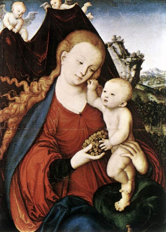CRANACH, Lucas the Elder Madonna and Child fgd142 Sweden oil painting art